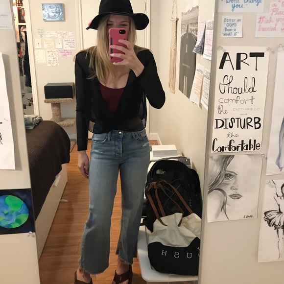 Zara black sheer blouse - Picture 2 of 6